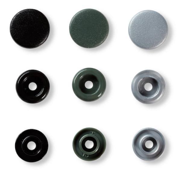 Prym Love Druckknöpfe "Color Snaps" Grau - Ø 12,4 mm - 30 Stück